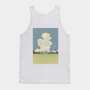 Japanese Mount Fuji landscape Tank Top